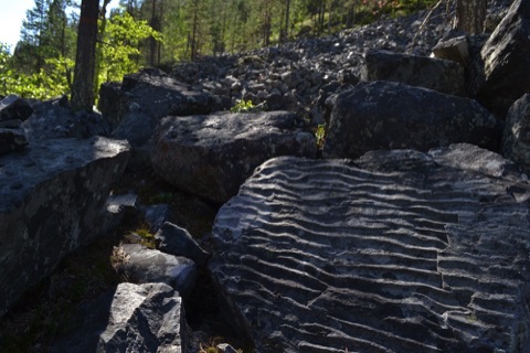 Ripple rocks at Isokuro Gorge